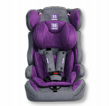 Автокресло детское  GE-E велюр (серо-пурпурное 
(dark grey+purple)) - Цвет серо-пурпурный - Картинка #1